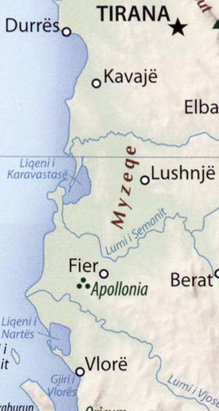 Albania map