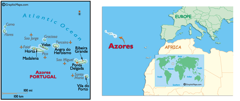 Azores Map Information about