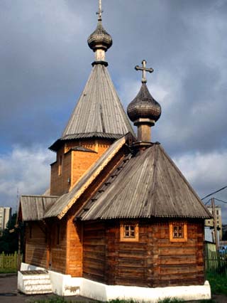 Reconstruction of a 10th Century Wooden Russian Orthodox Church, Vitebsk, Belarus