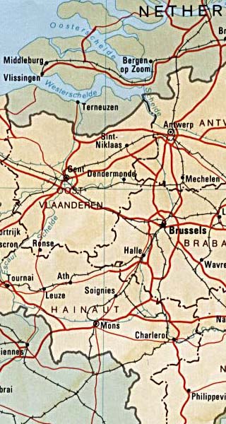 Belgium map