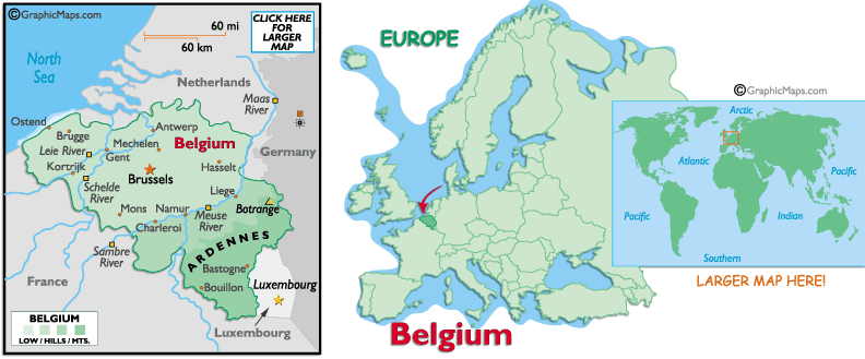 Belgium Map, European Nations maps of belgium. Belgium Map, European Nations