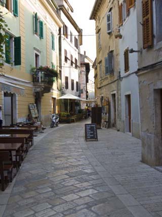 Little Alley in Porec, Istria, Croatia, Europe