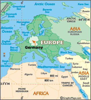 locator map of Germany