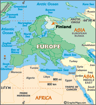 locator map of Finland