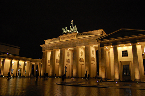 The Brandenburg Gate, symbol of German Reunification