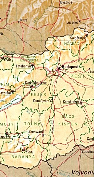 Hungary map