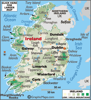 World  Atlas on European Maps  Europe Maps Ireland Map Information   World Atlas