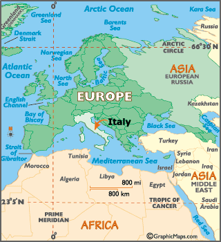   World  Countries on Italy   European Maps  Europe Maps Italy Map Information   World Atlas