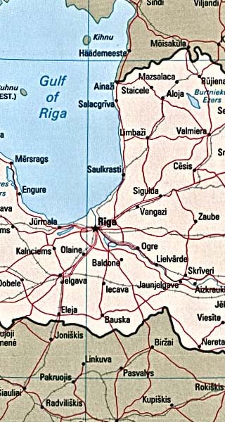 Latvia map