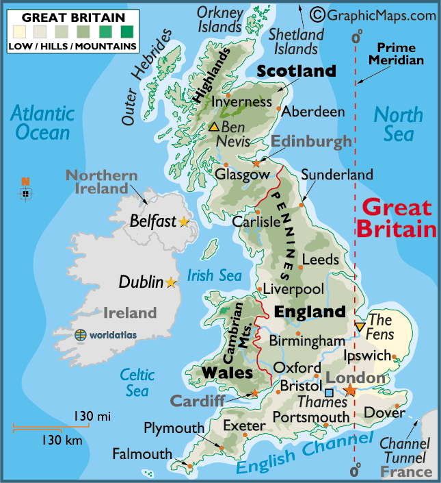 map of united kingdom of great britain. MAP OF GREAT BRITAIN