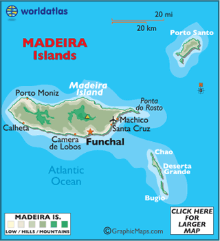 Madeira Portugal Mapa