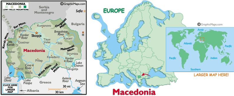 world map european countries. Macedonia Map, Europe