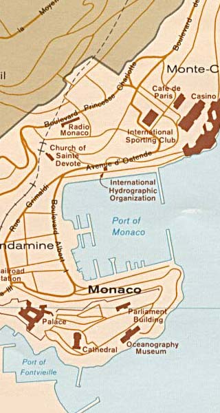 Monaco map