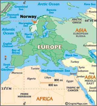 World  Latitude Longitude on European Maps  Europe Maps Norway Map Information   World Atlas