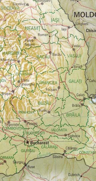 Romania map