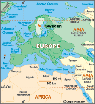 World  Europe on Swedish Maps  Sweden Map History Facts  Stockholm   World Atlas