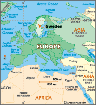 sweden map