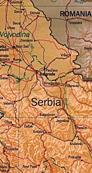 Serbia map