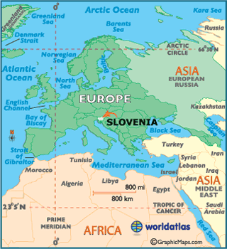 Slovenia  on Map Of Slovenia   European Maps  Europe Maps Slovenia Map Information
