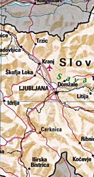 Slovenia map