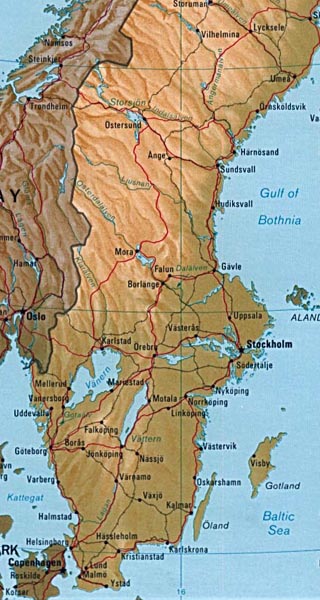 Sweden map