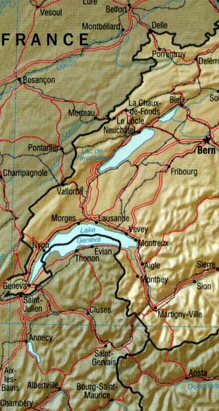 Switzerland map