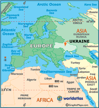 locator map of Ukraine