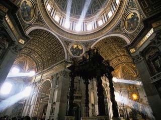 Shafts of Light Inside St. Peter's Basilica