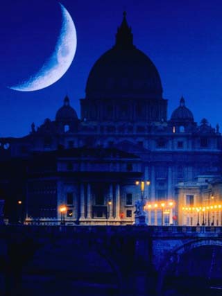 St. Peter's Basilica at Night