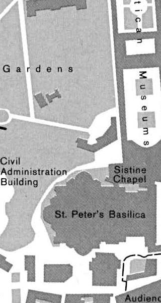 Vatican map