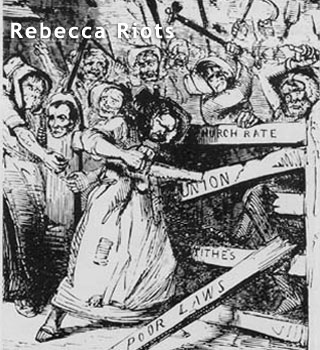 riots wales rebecca worldatlas