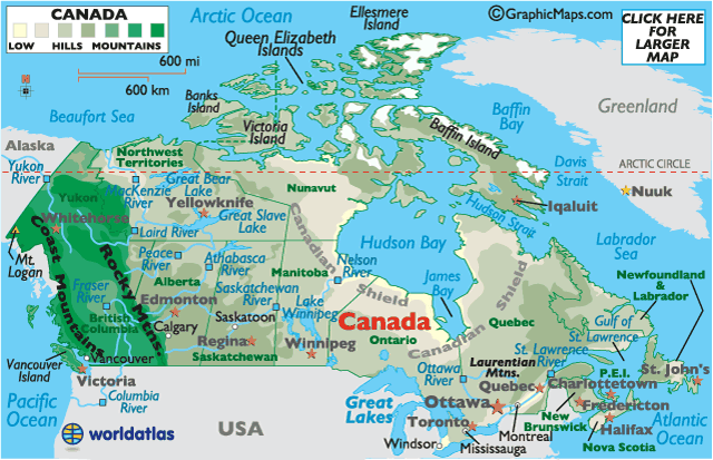 1871 Canada Map