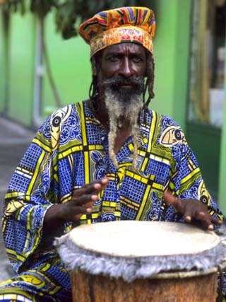 Rasta Jamaican Reggae Performer, St. John, Antigua
