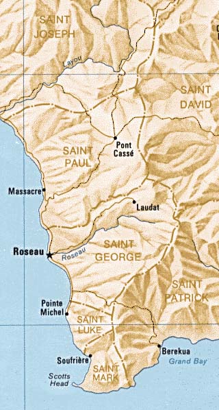 Dominica map