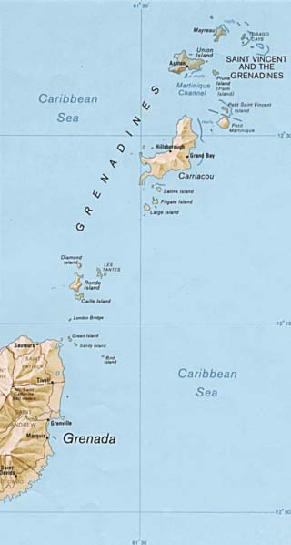 Grenada map