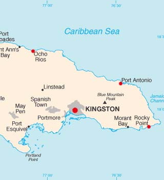 World   Longitude  Latitude on Jamaica Latitude And Longitude Map