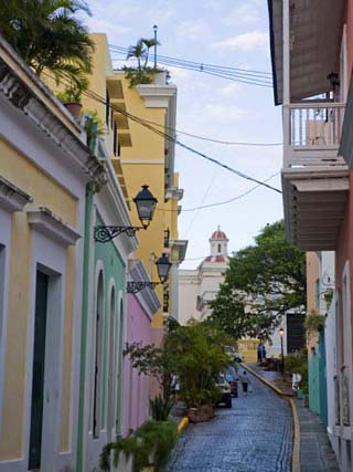 Street in Colorful Old San Juan, Puerto Rico
