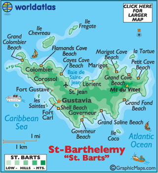 Karibi körkép: Saint Barthélemy