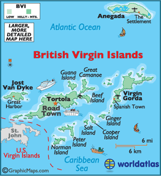 map of British Virgin Islands