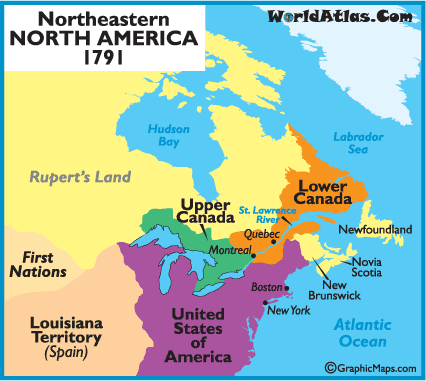 PRINT THIS MAP, dot, Upper and Lower Canada