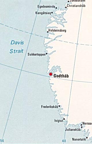 greenland latitude and longitude map