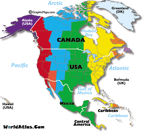 north american time zones countenance