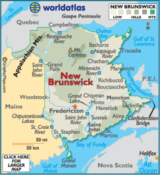 New Brunswick zip line