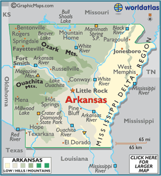 Arkansas  on Arkansas Map   Map Of Arkansas  Little Rock Ar  Arkansas Landforms