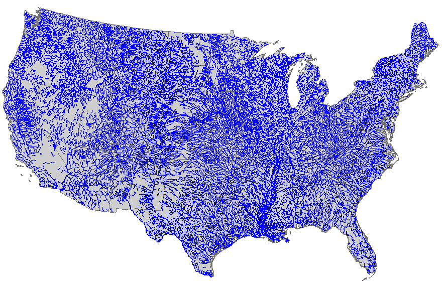 Us Map Of Rivers