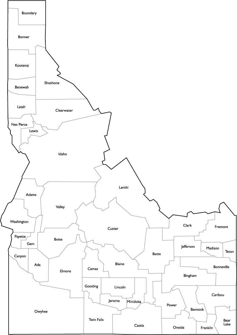 Idaho Counties