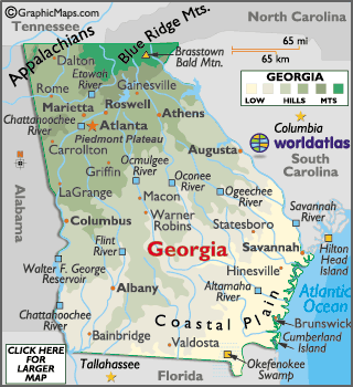  Georgia on State Of Georgia Map  Map Of The State Of Georgia  Ga Map  Map Of Ga