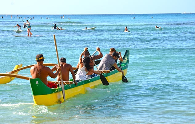 surfing in hawaii