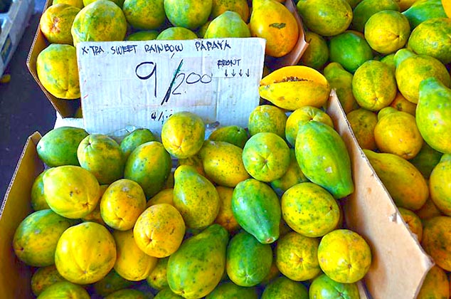 papya fruit hawaii