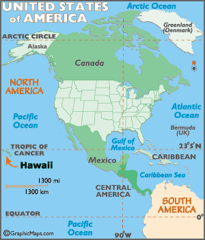 World Atlas  on Hawaii Map  Attractions  Facts  Famous Natives  Famous People  Flag